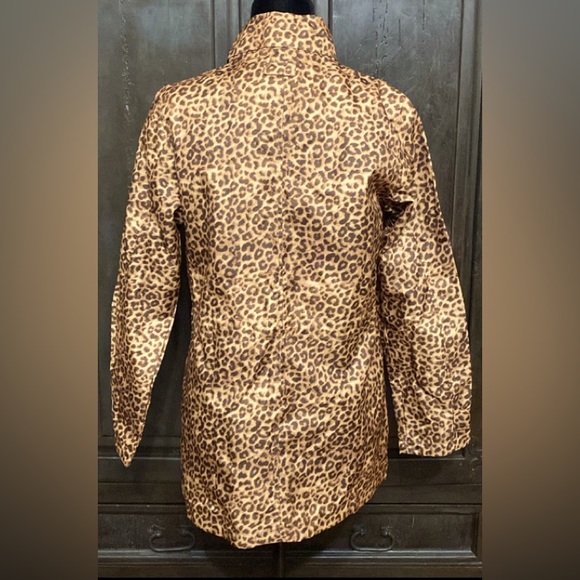 Capelli of New York Leopard Pattern Raincoat - Size Small - Picture 3 of 11